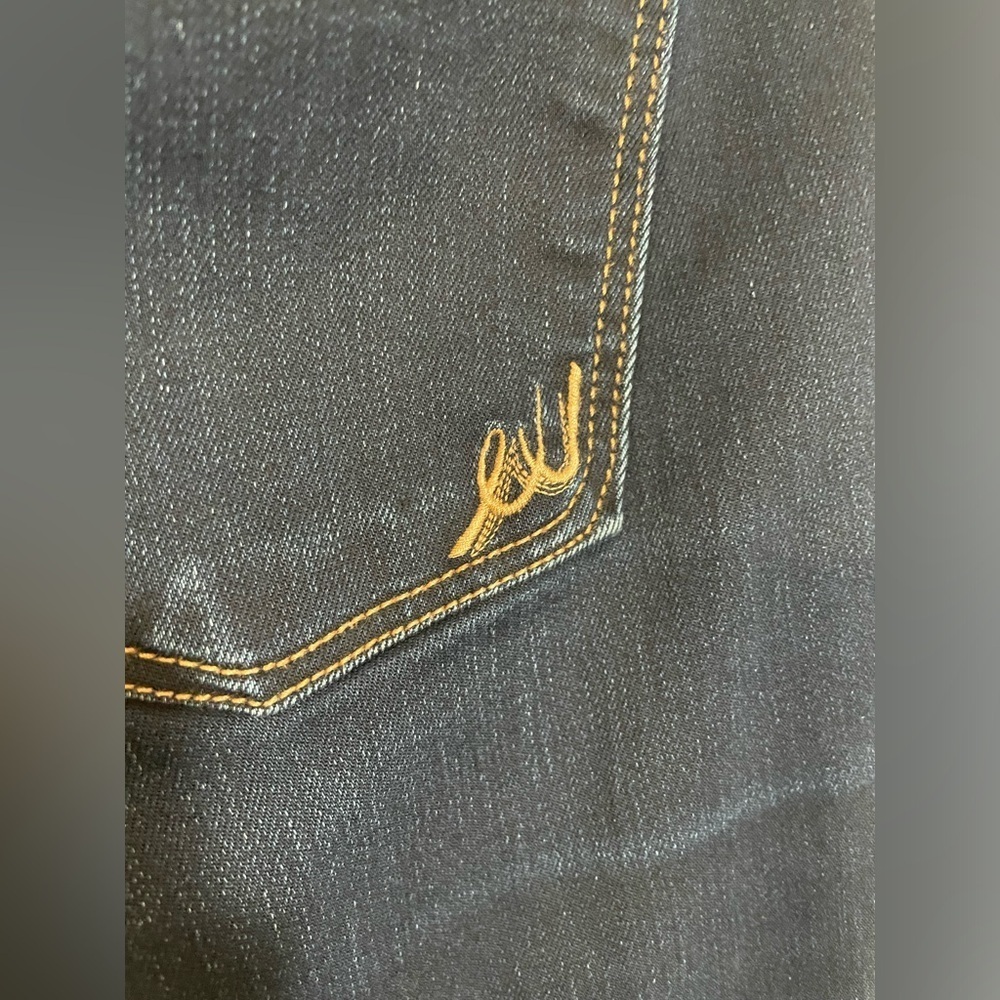 Express Super Soft Super Skinny Low Rise Blue Jean Size 6 Stretchy Dark Wash EUC - Picture 5 of 9